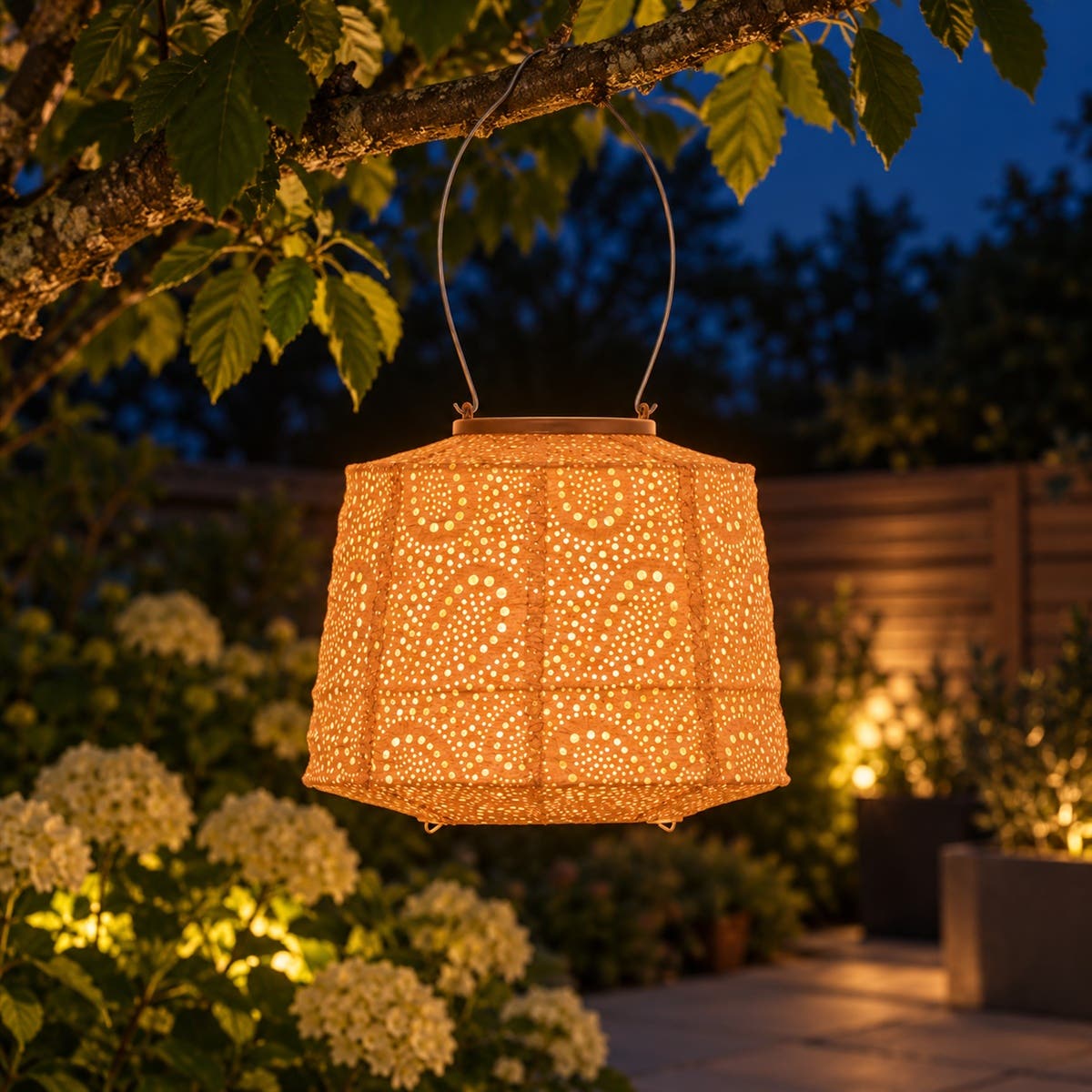 Lumiz Solar Lampion Paisley Oranje 20 x 20 x 14 cm