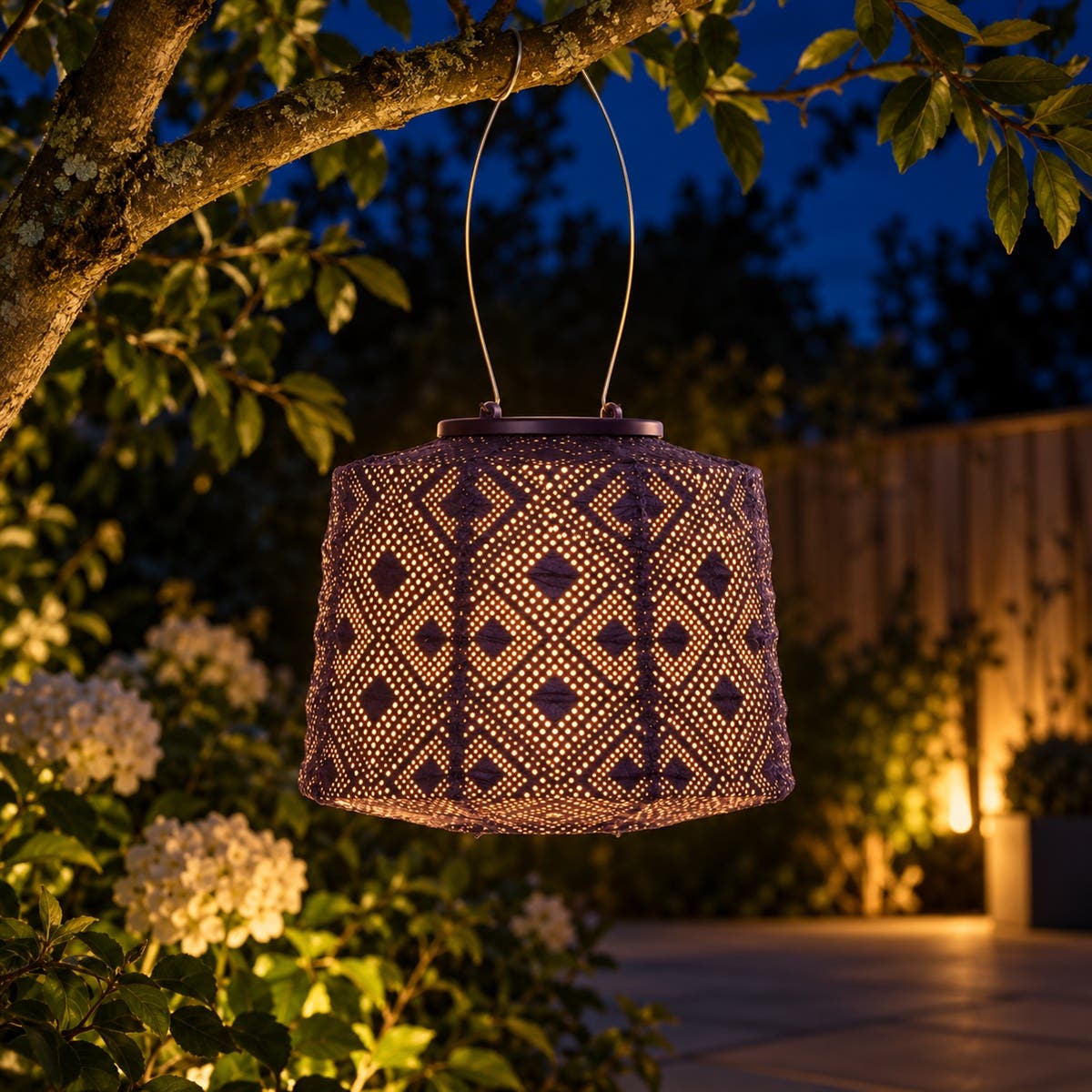 Lumiz Solar Lampion Mosaic Blauw 20 x 20 x 14 cm