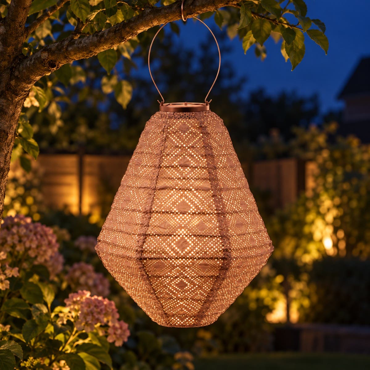 Lumiz Solar Lampion Mosaic Bruin 30 x 30 x 33 cm