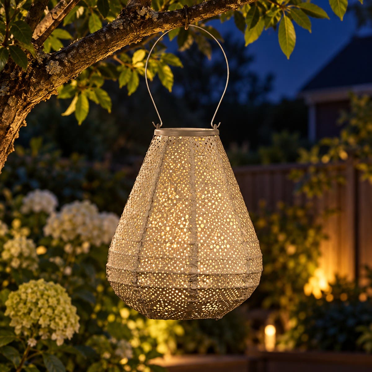 Lumiz Solar Lampion Topaze Grijs 20 x 20 x 22.5 cm
