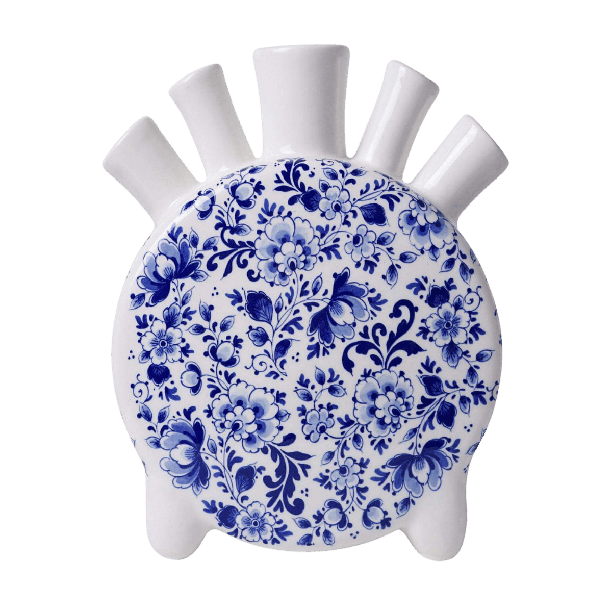 Heinen Delfts Blauw Tulpenvaas Delfts Blauw Rond