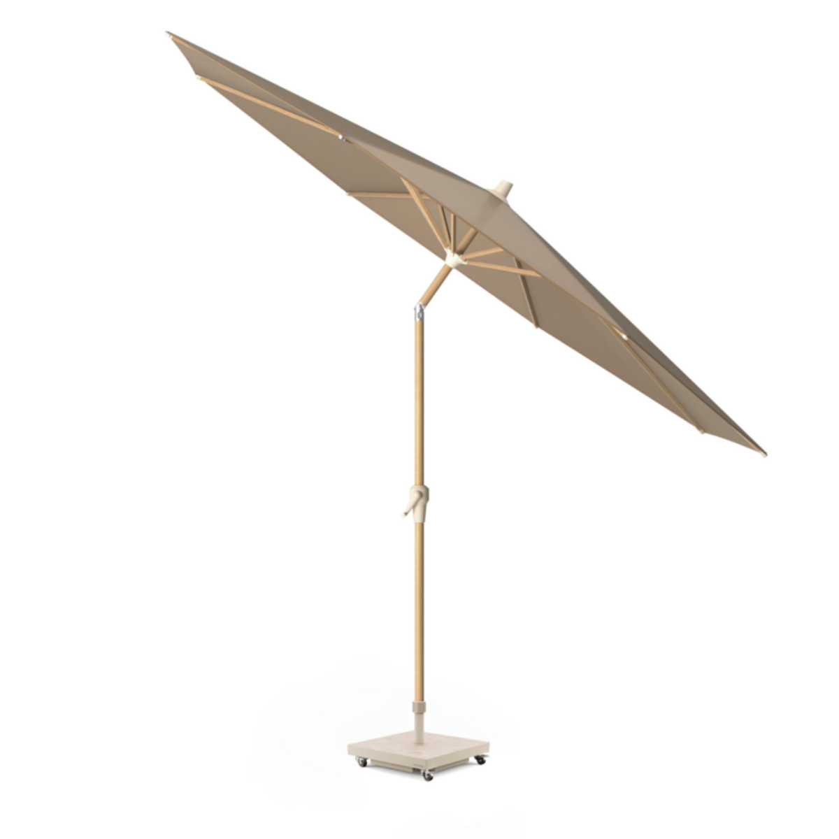 Platinum Stokparasol Riva Taupe Rond Ø 250 cm
