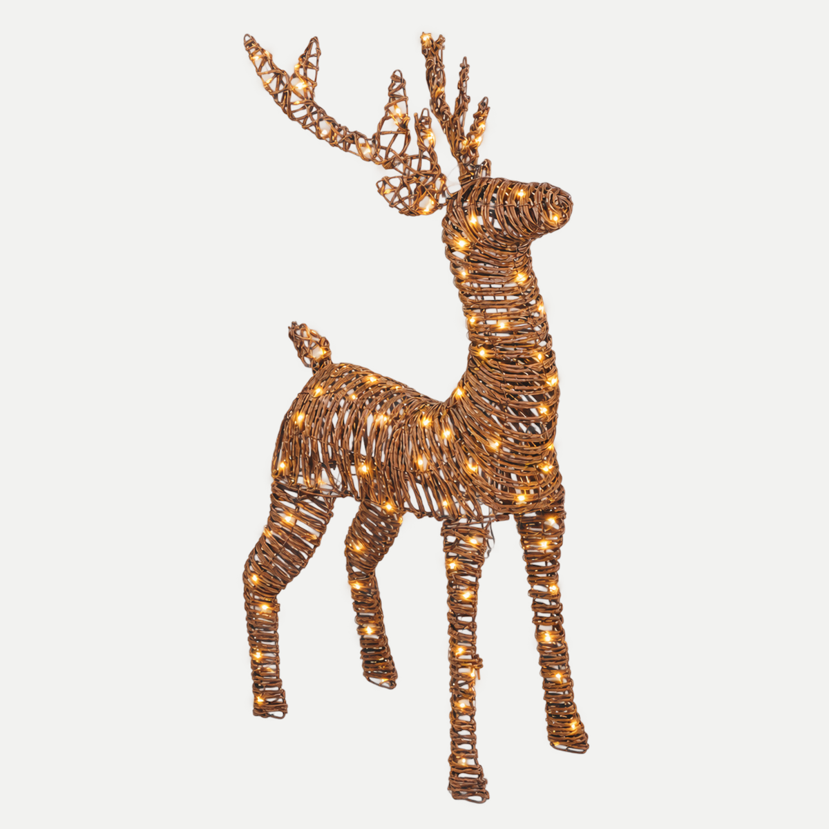 De Bosrand Verlicht Kerstfiguur Rendier Warm Wit 68 x 38 x 46 cm