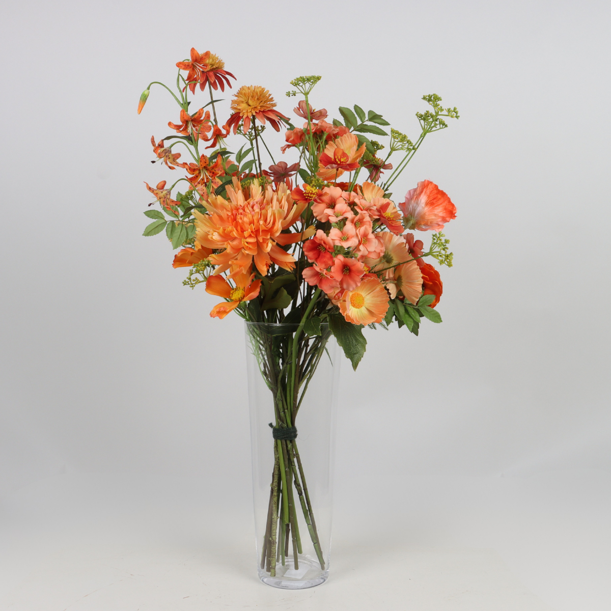 Silk-Ka & De Bosrand Luxe Kunstboeket Sunset Glow Oranje