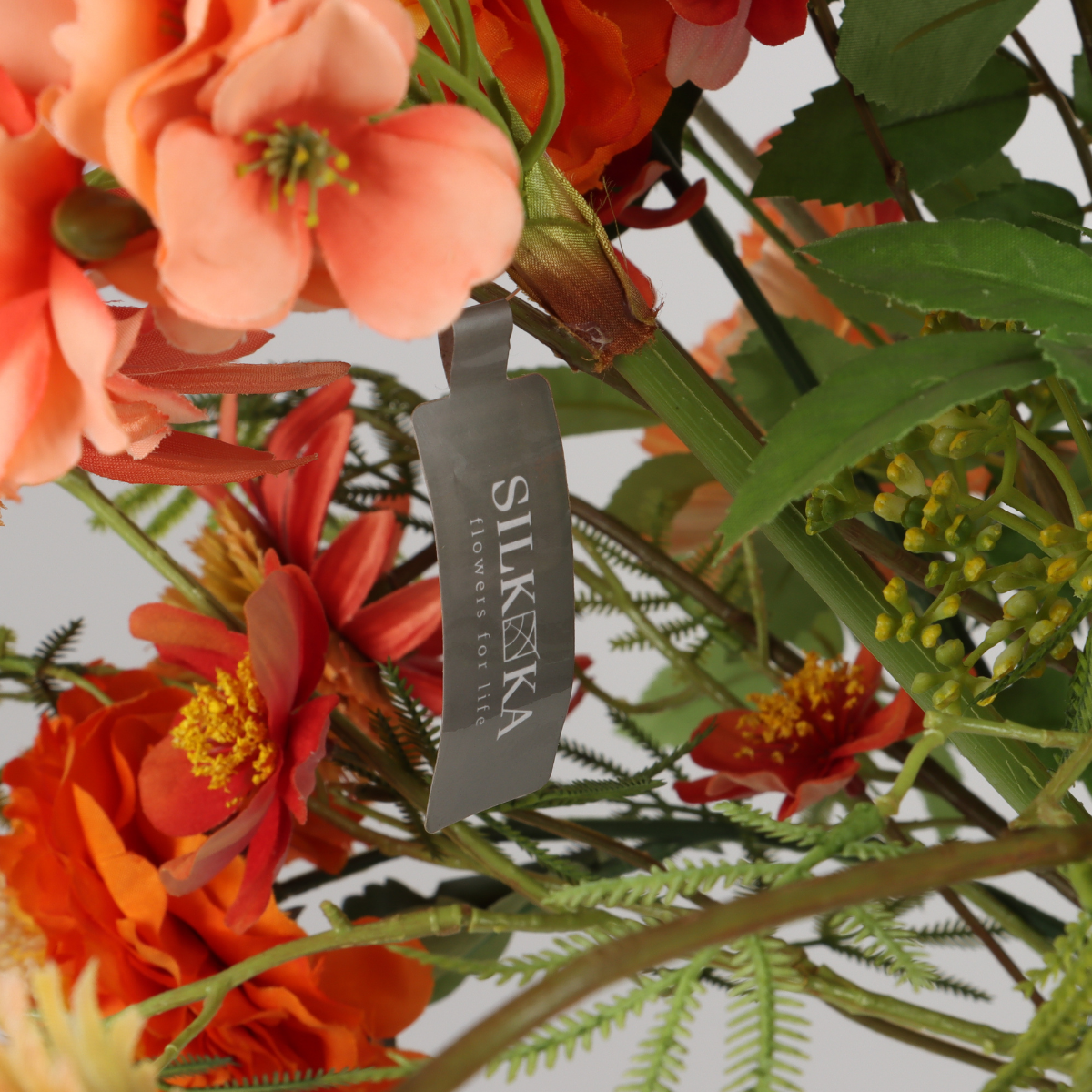 Silk-Ka & De Bosrand Luxe Kunstboeket Sunset Glow Oranje