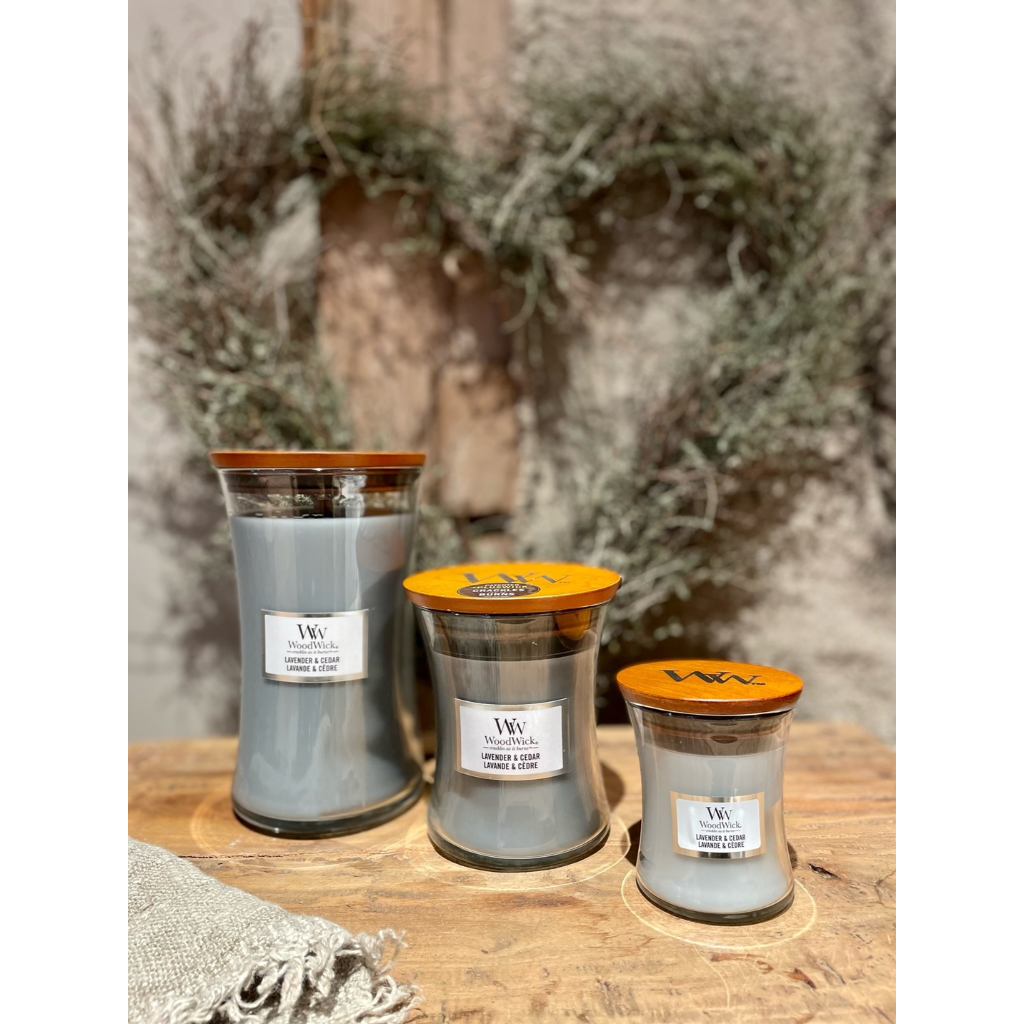 WoodWick Lavender & Cedar Medium Candle