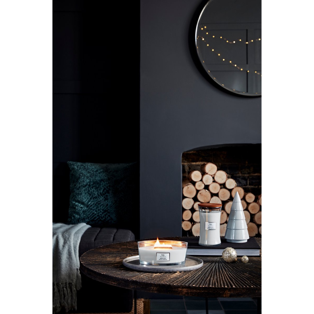 WoodWick Magnolia Birch Ellipse Candle