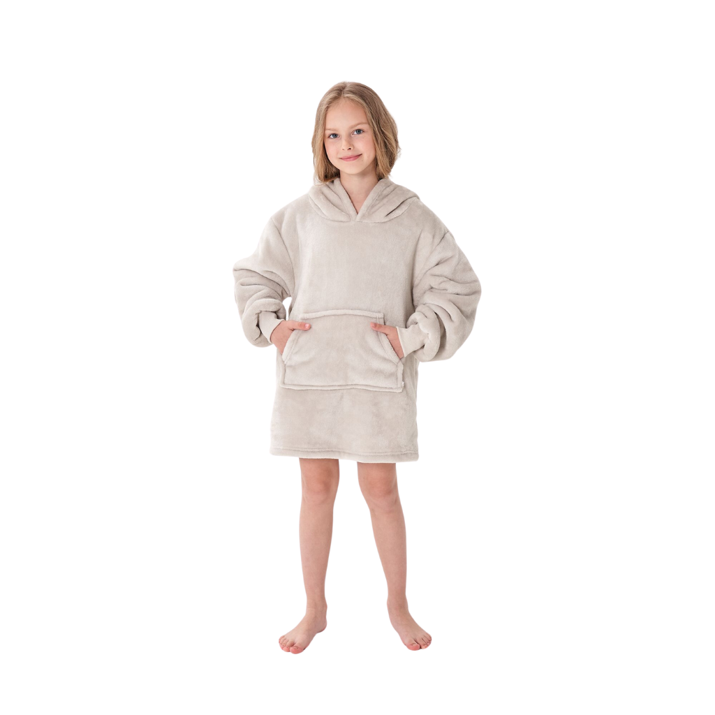 Junior Oversized Hoodie pumice stone 50 x 70 cm