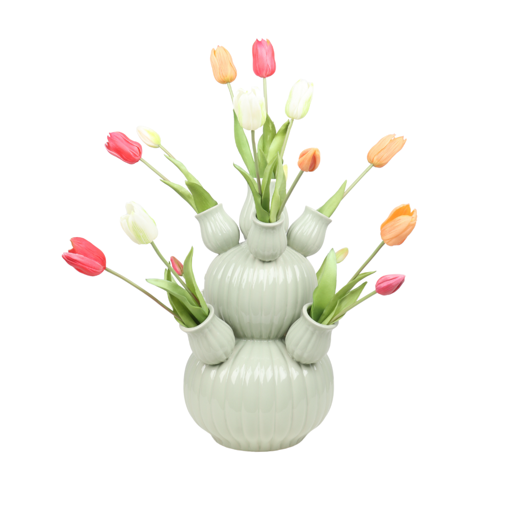 Tulp zijde bundel oranje 5 stuks 40 cm