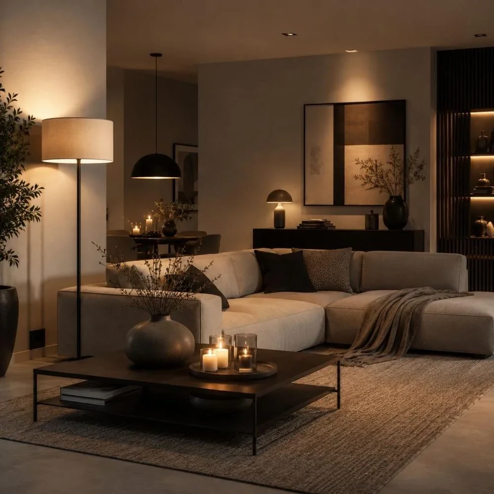 verlichting modern interieur woonkamer