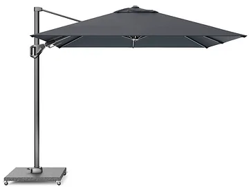 Platinum Zweefparasol Voyager T² Faded black Vierkant 270 x 270 cm