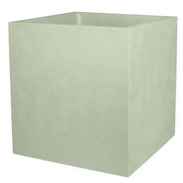 Eda Pot Basalt Vierkant Almond Green 49.5 x 49.5 x 49.5 cm