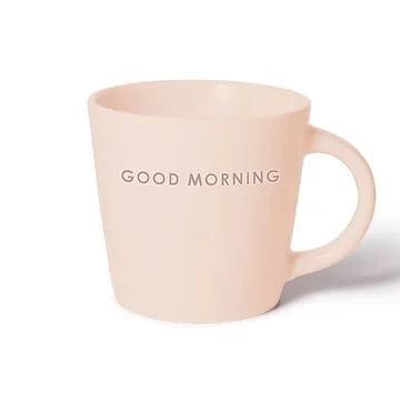 Vondels Ceramic Cappuccino Cup Good Morning ecru 250ml