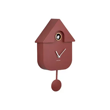 Karlsson Wandklok Modern Koekoeksklok Rood 8.5 x 21.5 x 41 cm