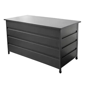 Royal Seasons Opbergbox Aluminium Milton Antraciet 130 x 60 x 75 cm