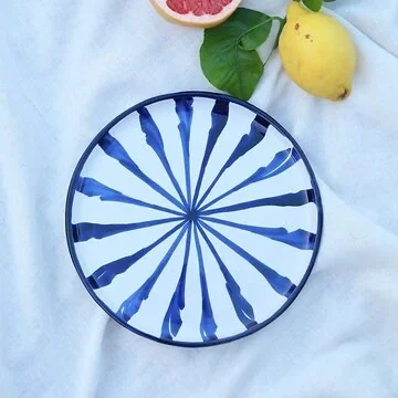 Lenta Living Dinerbord Granada Streep Azul 28 cm