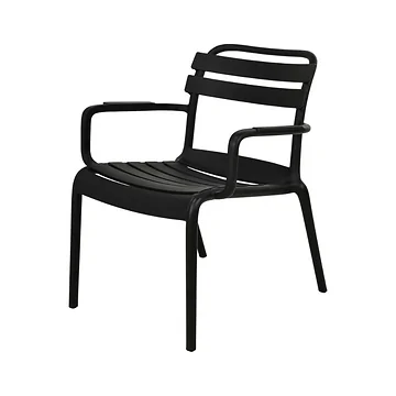 De Bosrand Stapelstoel Zwart 66 x 65 x 77 cm