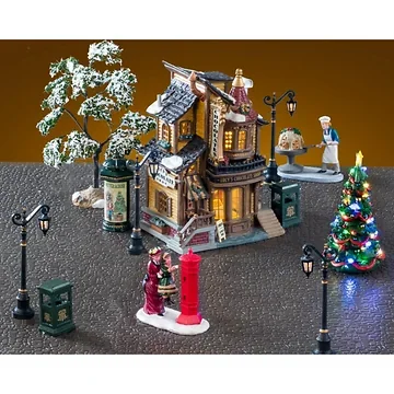 Lemax Lucy's chocolate shop set met adapter
