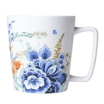 Heinen Delfts Blauw Mok 1 Bloementuintje