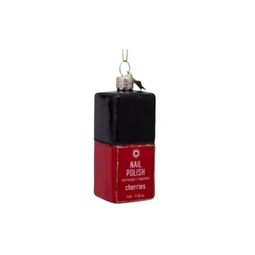 Vondels Kersthanger rode nagellak 7 cm