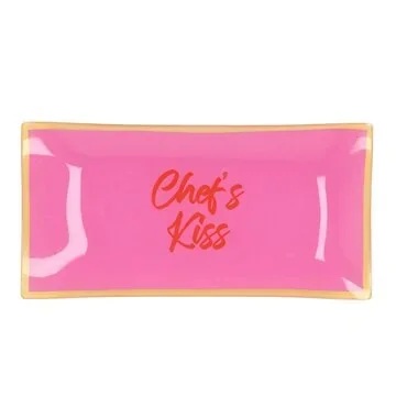 Daan Kromhout Design Bord Rechthoek Chef's Kiss 20 x 10 x 2 cm