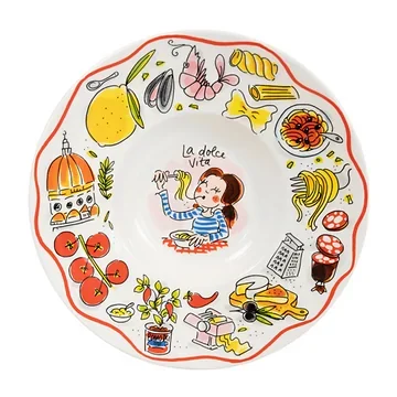 Blond Amsterdam Bord Pasta La Dolce Vita 24 cm