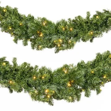 Evergreen guirlande swag Colorado spruce 500cm met verlichting