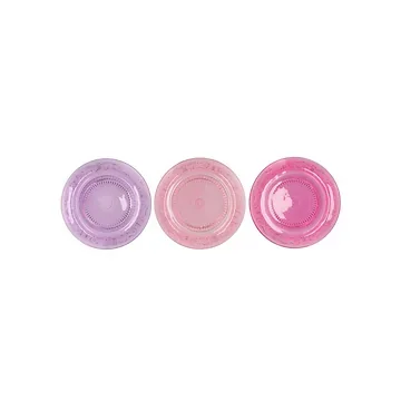 Dayah Pretty Pink Glass Plate 18 cm