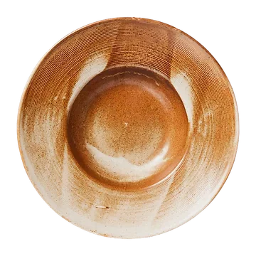 HKliving Pastabord Chef Ceramics Rustic Cream/Brown 28 cm