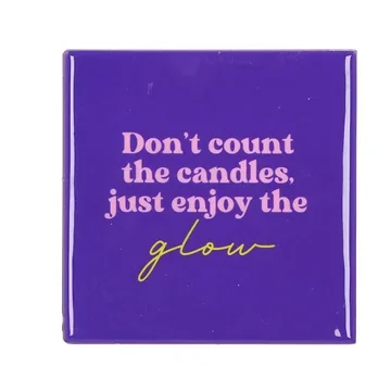 Tegel Dont Count The Candles Paars 10 x 10 cm