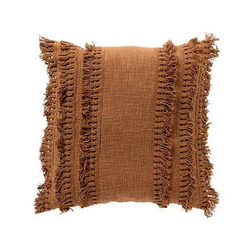 Dutch Decor Sierkussen Fara tobacco brown 45 x 45 cm