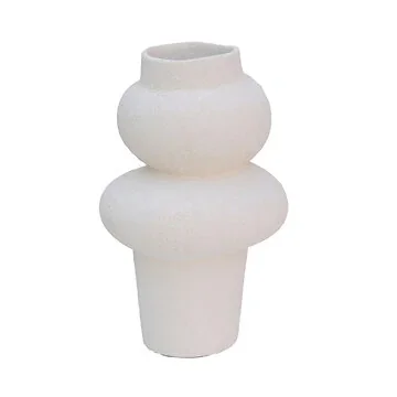 HS Potterie Vaas Deco Ivoor 20 x 20 x 33 cm