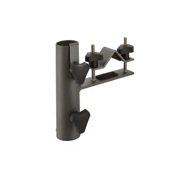 Platinum Balkonklem Horizontale Ronde Reling Antraciet 17.5 x 4.5 x 16 cm