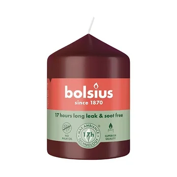 Bolsius Stompkaars Fluweel Rood 5.8 x 8 cm