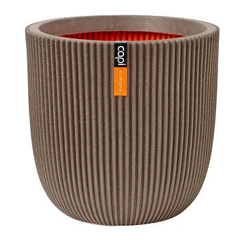 Capi Europe Bloempot Groove Warm Taupe 54 x 52 cm