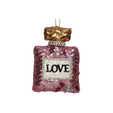 Kersthanger Parfum Liefde Roze 11.4 cm