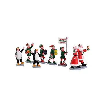 Lemax Santa’s elf parade