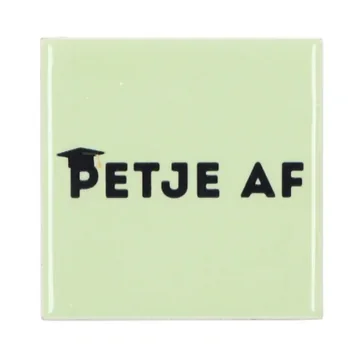 Daan Kromhout Design Tegel Petje Af Green 10 x 10 cm