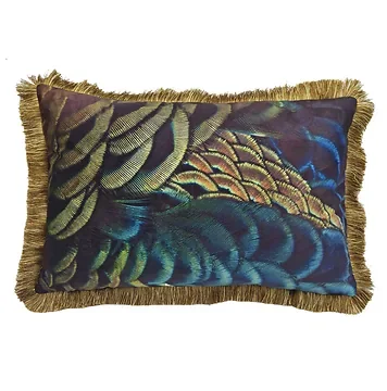 Kussen peacock 40 x 60 cm
