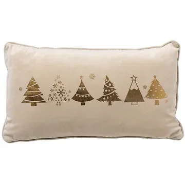 Dutch Decor Sierkussen TreesWhisper White 30 x 50 cm
