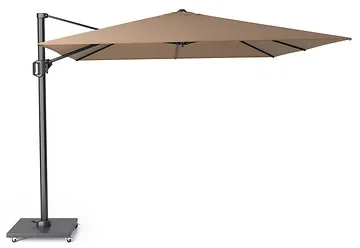 Platinum Zweefparasol Challenger Taupe Vierkant 300 x 300 cm