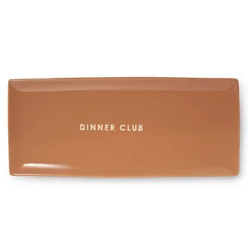 Vondels Ceramic plate dinner club terracotta 35 x 15 cm