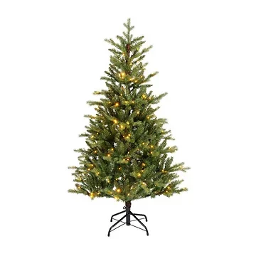 Everlands kunstkerstboom Allison groen met verlichting 150 x 97 cm