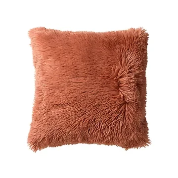 Dutch Decor Sierkussen Fluffy muted clay 60 x 60 cm