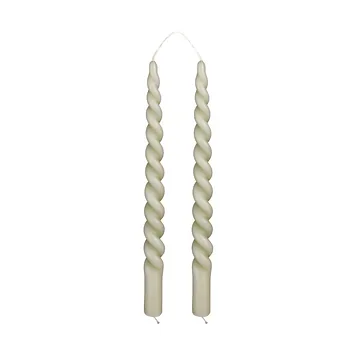 Mica Decorations dinerkaars twist lichtgroen 29 cm