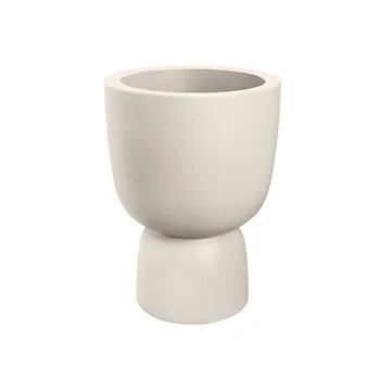 Elho Amber Coupe Round 41 Linnen wit - ø 41 x H 58 cm - 100% gerecycled