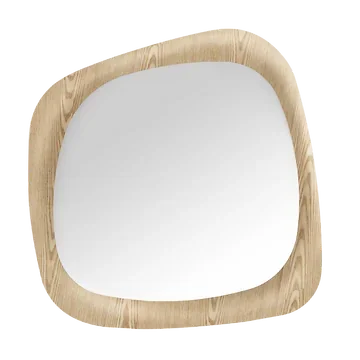 24Seven Wandspiegel Scandi Oak 90 x 90 x 4.5 cm