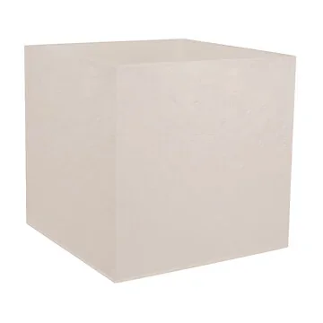 Eda Pot Volcania Vierkant Beige Limestone 39.5 x 39.5 x 43.5 cm