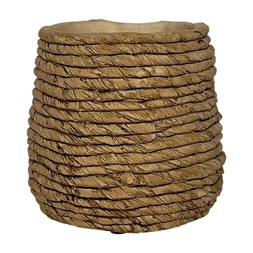 De Bosrand Pot Basket Woven Naturel 16.6 x 15.7 cm