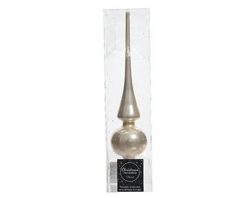 Decoris Piek parel glanzend glas 26 x 6 cm